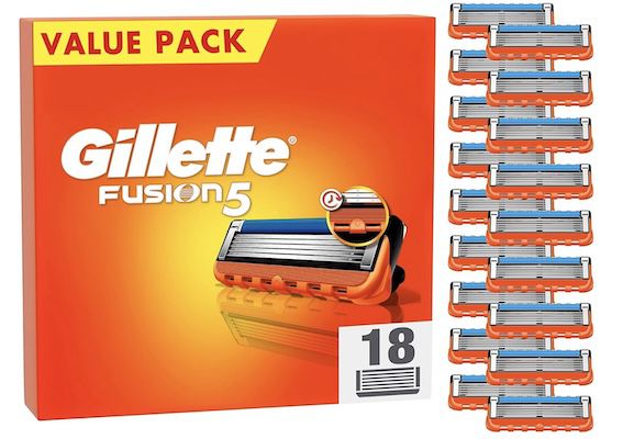 18x Ersatzklingen für Gillette Fusion 5 für 44,29€ (statt 50€)