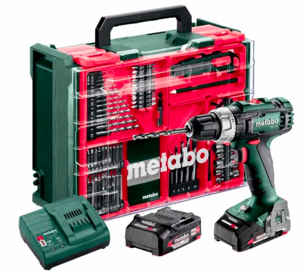 Metabo BS 18 L Akku Bohrschrauber 74 teilig Zubehörset für 158,90 (statt 201€)