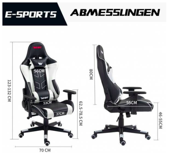 MUWO „DEV1L“ E Sports Gamingstuhl in 5 Farben ab 79,79€ (statt 120€)