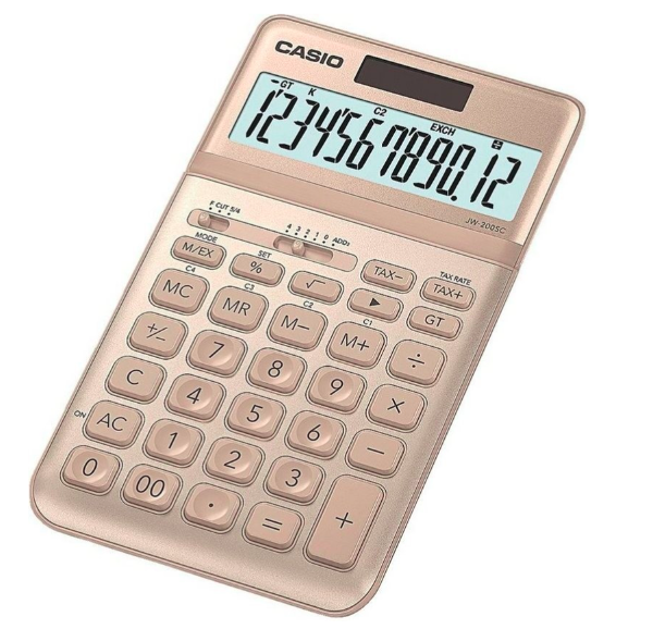 Casio JW-200SC-GD Technisch-Wissenschaftlicher Taschenrechner für 6,99€ (statt 21€)