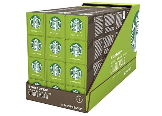 ☕ 120x Starbucks (Nespresso) Single Origin Guatemala Kaffeekapseln für 19,99€ (statt 50€)