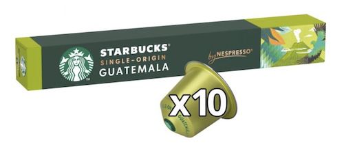 ☕ 120x Starbucks (Nespresso) Single Origin Guatemala Kaffeekapseln für 19,99€ (statt 50€)