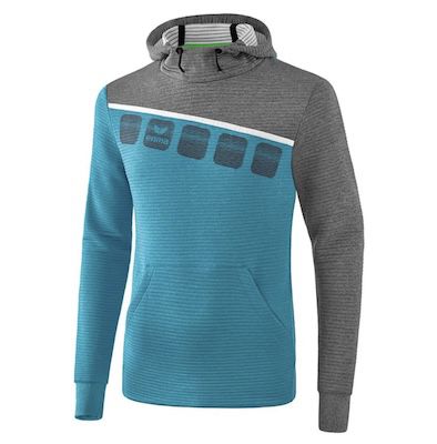 erima Hoodie 5 C in Türkis für 12,98€ (statt 29€)