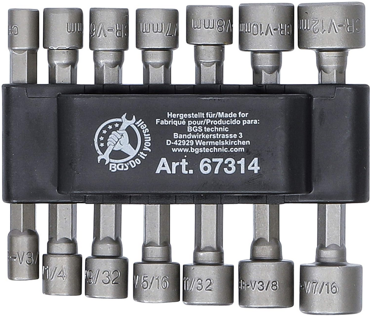 BGS Diy 67314 Steckschlüssel Bit Satz 14 Teile für 4,27€ (statt 9€)