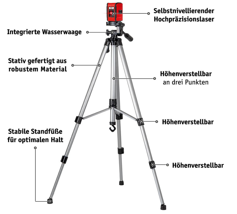 Walter Kreuzlinienlaser mit Stativ für 39,90€ (statt 50€)