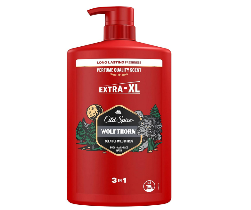 Old Spice Wolfthorn 3 in 1 Duschgel & Shampoo 1L für Männer für 7,24€ (statt 14€)