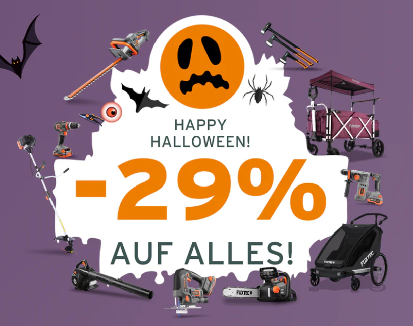 29% Rabatt auf ALLES bei Fuxtec – z.B. FX-CT500 Bollerwagen 114,24€ (statt 173€)