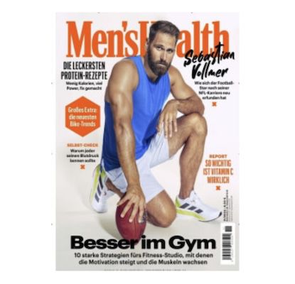 12 Ausgaben Mens Health für 81,60€ + Prämie: 80€ Amazon Gutschein