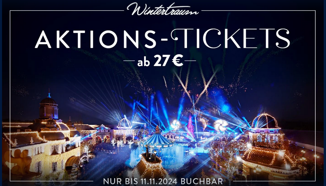 ⛄❄️Wintertraum Tickets für das Phantasialand ab 27€ (statt 64€)