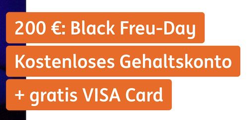 KRASS! 🔥 ING: kostenloses Girokonto + kostenlose VISA + 200€ Prämie