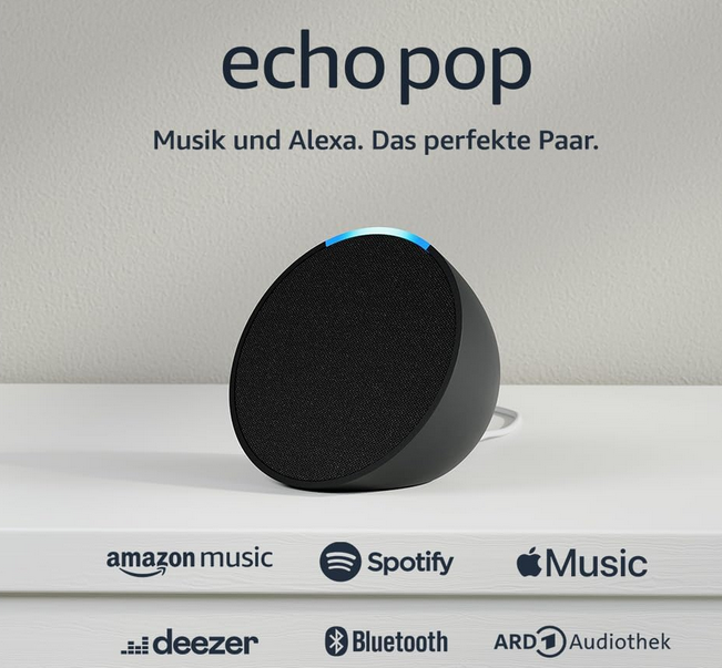 Echo Pop smarter Alexa BT Lautsprecher für 19,99€ (statt 27€)