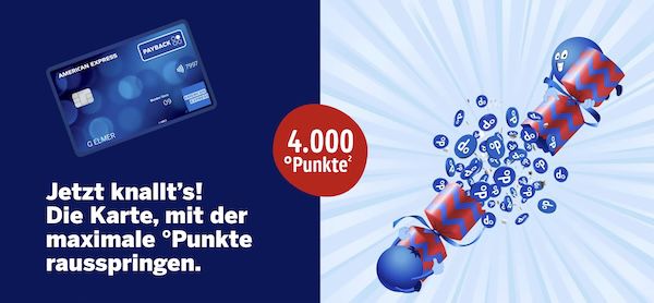 🔥 Payback American Express Kreditkarte dauerhaft kostenlos + 4.000 Punkte (40€) geschenkt