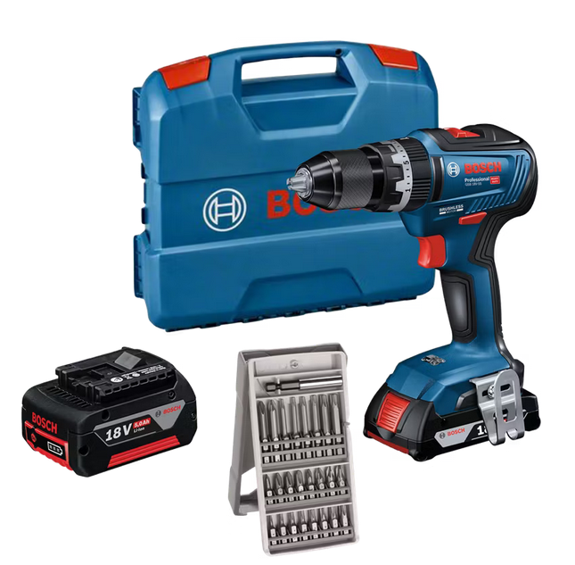 🔨Bosch GSB 18V-55 Akku-Schlagbohrschrauber & Zubehör für 178,90€ (statt 208€)