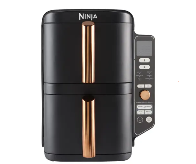 🍟 Ninja SL300EU Double Stack 2-Ebenen Heißluftfritteuse, 7,6L ab 179,99€ (statt 206€)