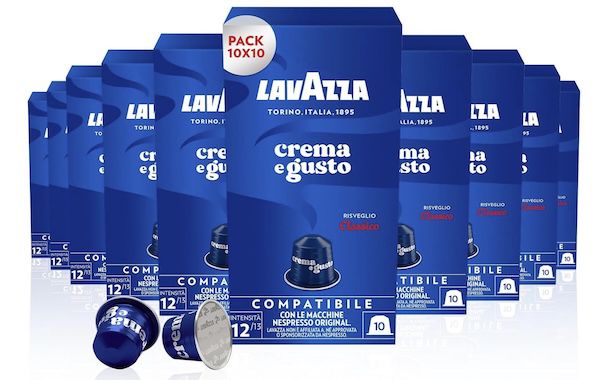 ☕ 100er Pack Lavazza Crema e Gusto Espresso mit Schokoladen Aroma für 17,63€ (statt 30€)