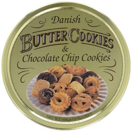 🍪 Danish Butter Cookies & Chocolate Chip Cookies, 500g Dose ab 4,55€ (statt 6€)