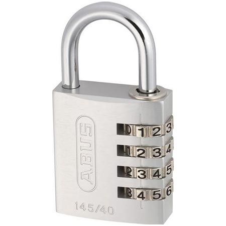 ABUS 145/40 Zahlenschloss, Sicherheitslevel 4 für 9,09€ (statt 14€)