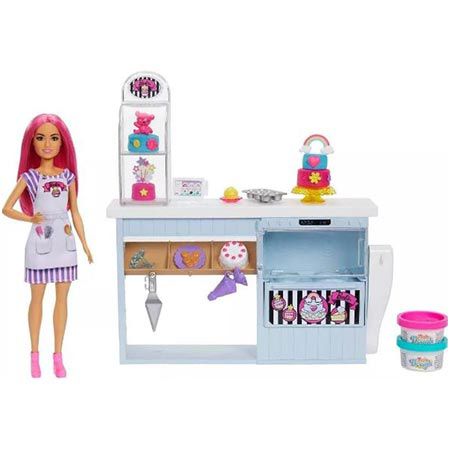 Barbie HGB73 – Tortenbäckerei Spielset mit Puppe (30 cm) für 16,60€ (statt 22€)