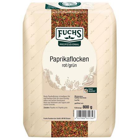 🌶️ 800g Fuchs Professional Paprikaflocken rot/grün ab 13€ (statt 19€)