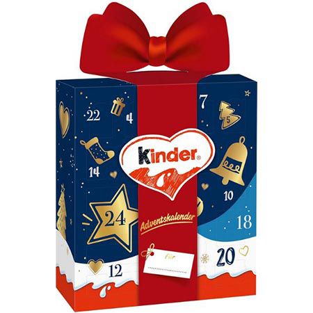 kinder Mix Geschenk Adventskalender 2024, 214g für 8€ (statt 15€)