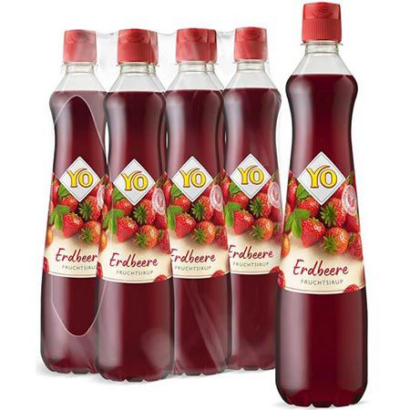 🍓 6x YO Sirup Erdbeere, je 700 ml ab 14,49€ (statt 23€)