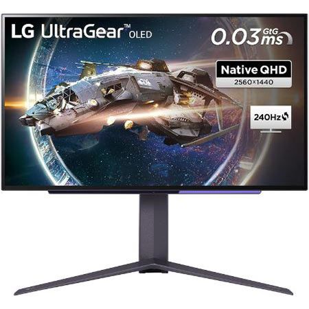 LG 27GR95QE-B UltraGear 27″ OLED WQHD Gaming Monitor mit 240Hz für 559,99€ (statt 628€)