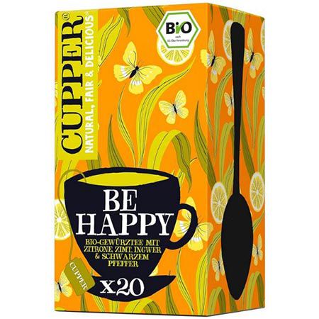 🍵 Cupper Be Happy Bio Gewürztee und andere Sorten ab je 1,79€ (statt 3€)