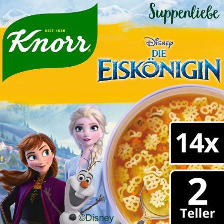 14er Pack Knorr Suppenliebe Disney Die Eiskönigin ab 11,67€ (statt 15€)