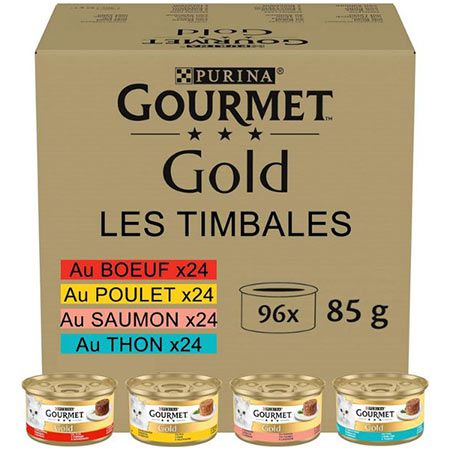 96er Pack Gourmet Gold Raffiniertes Ragout Katzenfutter Mix ab 31,36€ (statt 43€)