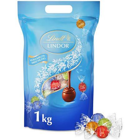 🍬 1Kg Lindt Lindor Kugeln Vollmilch Mischung, ca. 80 Kugeln ab 20,80€ (statt 30€)