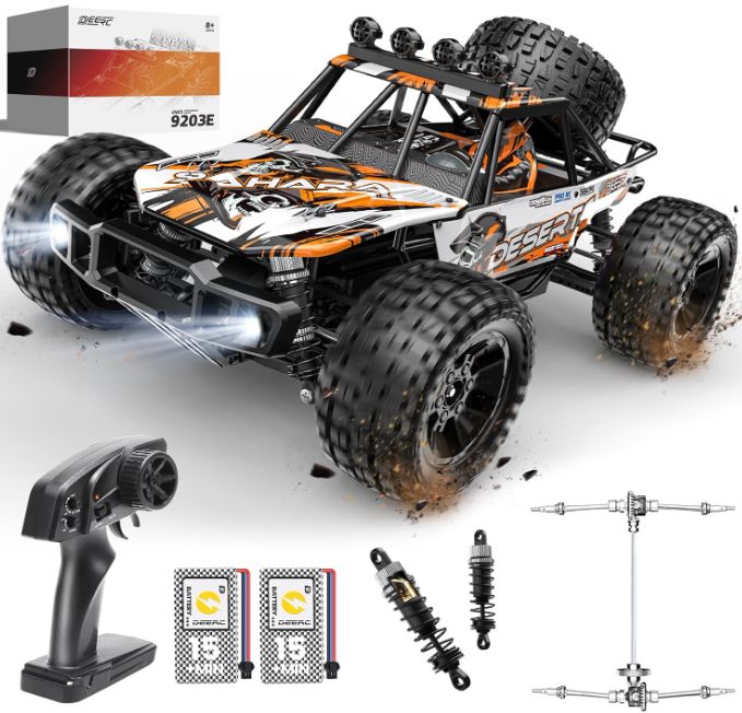 DEERC Ferngesteuerter RC Monster Truck mit Licht für 77,99€ (statt 130€)