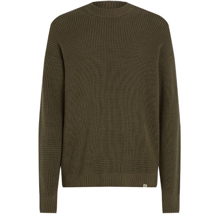 Calvin Klein Pullover Chunky in Schwarz o. Olive für 108,87€ (statt 130€)