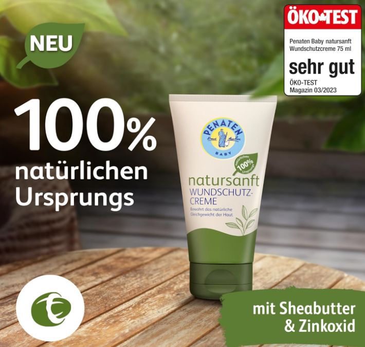 Penaten natursanft Wundschutzcreme   auch für Babys, 75ml für 2,45€ (statt 5€)