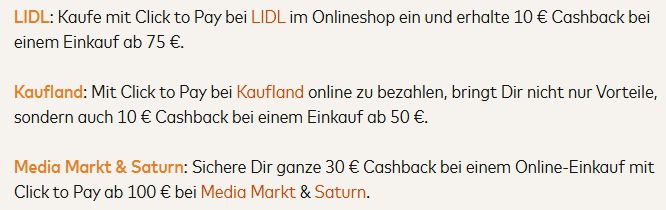 💳 Media Markt: 30€ Cashback bei Bezahlung mit Mastercard Click to Pay   100€ MBW