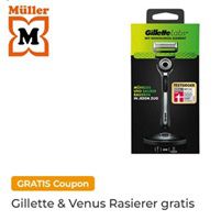 Mit Kauf von Gillette/Venus Klingenpackungen einen Gillette/Venus Rasierer gratis dazu