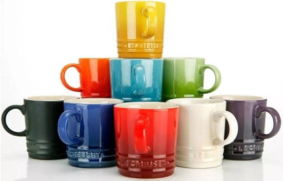 6er Set Le Creuset Becher aus Steinzeug, 350ml für 56,99€ (statt 71€)