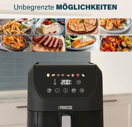 🍟 Princess Slim Airfryer, 1.500W, 5L für 59,99€ (statt 93€)