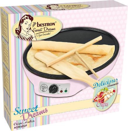 Bestron Crêpes Maker im Retro Design für 22,36€ (statt 28€)