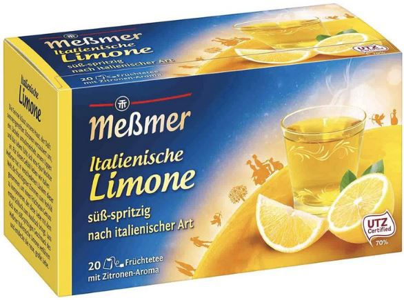 🍵 20er Pack Meßmer Ländertee Italienische Limone ab 1,76€ (statt 2,45€)