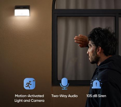 eufy Security S120 Solar Wall Light 2K Cam für 79,99€ (statt 90€)