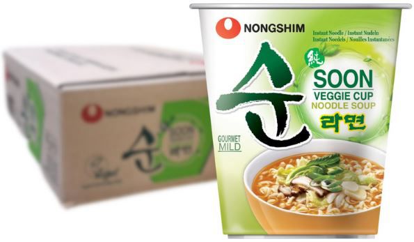 12er Pack Nong Shim Instantnudeln Soon Veggie Ramyun ab 15,67€ (statt 20€)