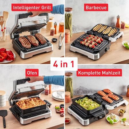 🥪 Tefal GC776D10 OptiGrill 4in1 Kontaktgrill mit Backschale für 199,99€ (statt 289€)