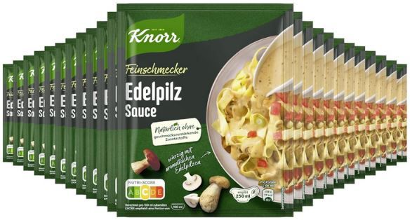 23er Pack Knorr Feinschmecker Edelpilz Sauce, je 250ml ab 21,18€ (statt 30€)