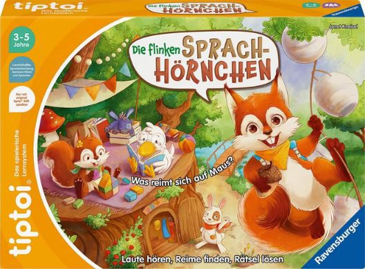 Ravensburger tiptoi   Die flinken Sprach Hörnchen, Lernspiel für 14,99€ (statt 21€)