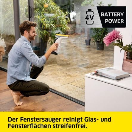 Kärcher WV 4 4 Plus Fenstersauger ohne Akku für 49,99€ (statt 60€)