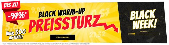 SportSpar Black Week Preissturz Sale bis 97% Rabatt + 5€ Gutschein   Über 300 Artikel