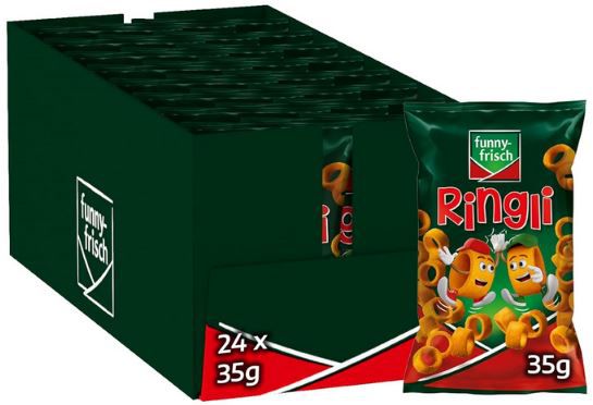 24er Pack funny frisch Ringli Paprika, je 35g ab 10,35€ (statt 24€)