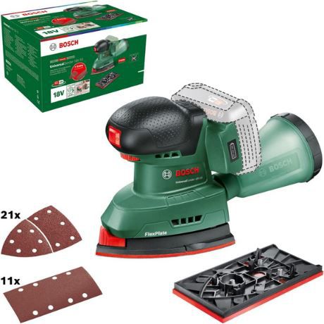 Bosch UniversalSander 18V-10 Akku-Schleifer inkl. 32x Schleifpapier für 70,39€ (statt 86€)