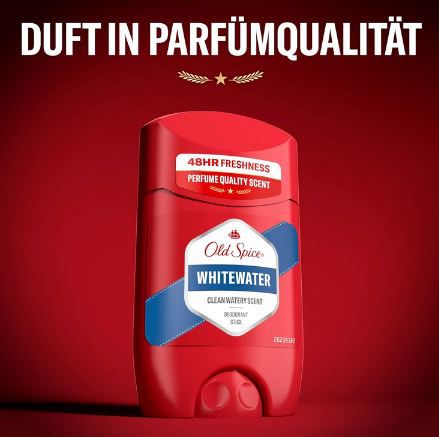 4 x Old Spice Whitewater Deo Stick, 50ml ab 8,24€ (statt 11€)