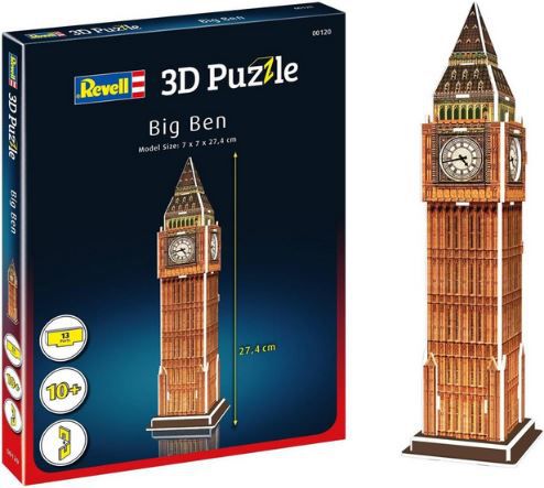 Revell Big Ben, Wahrzeichen von London 3D Puzzle für 3,99€ (statt 9€)